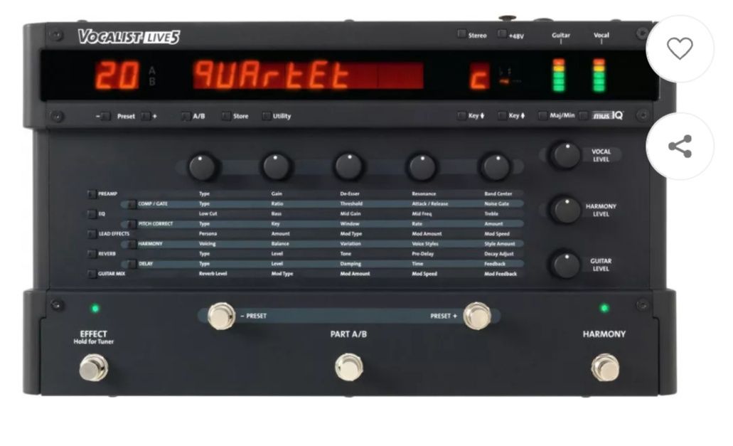 Продам Вокальный процессор Digitech Vocalist Live 5