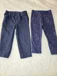 2 pary legginsy spodnie