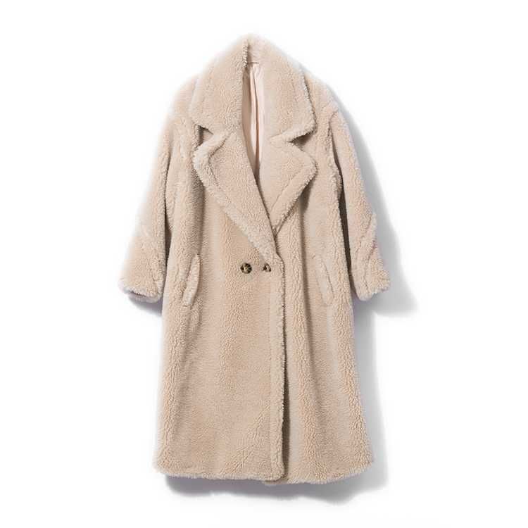Płaszcz wełna owcza naturalna Teddy styl Max Mara kolory nowe