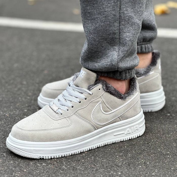 Чоловічі Зимові Кросівки Nike Air Force 1 Low Хутро