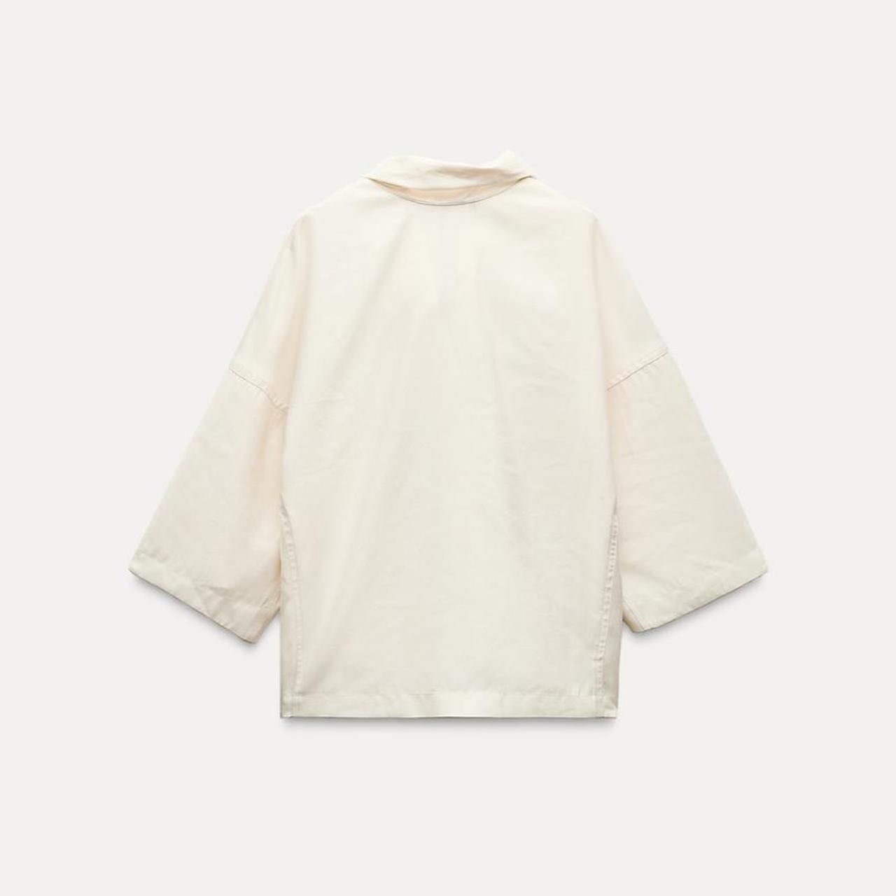 Camisa Zara Com Laço