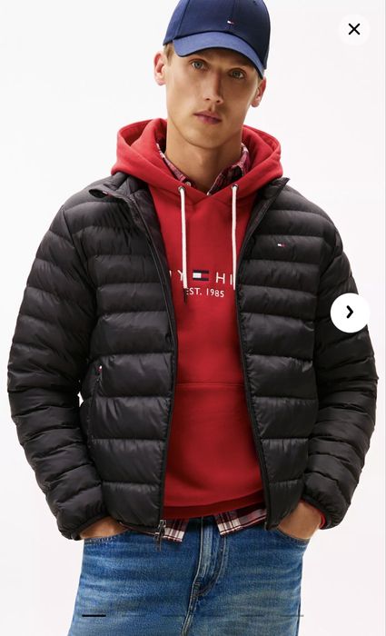 Куртка пуховик Tommy hilfiger чоловіча, чорна