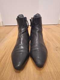 Botins Zara em pele 35