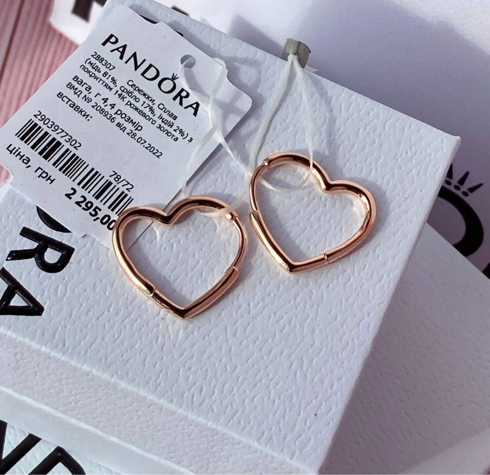 Сережки pandora оригінал, серьги пандора, сережки пандора оригінал