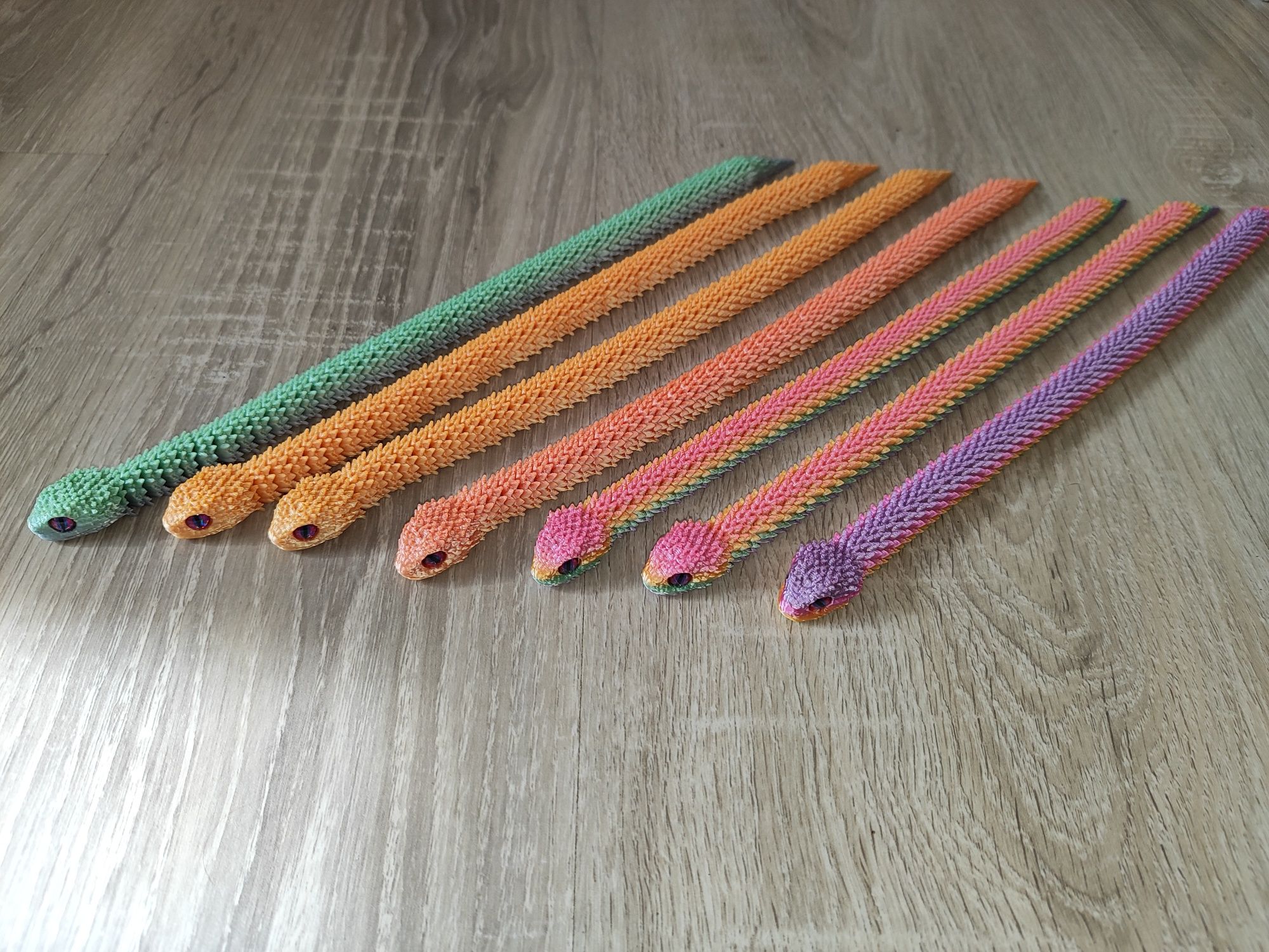 Wąż ruchomy 30 cm wydruk 3D