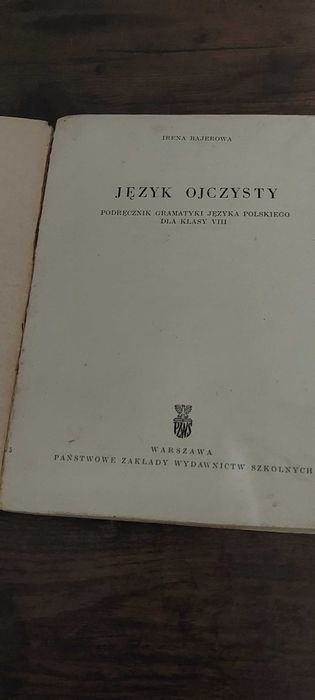 Język ojczysty klasa 8 podręcznik PRL