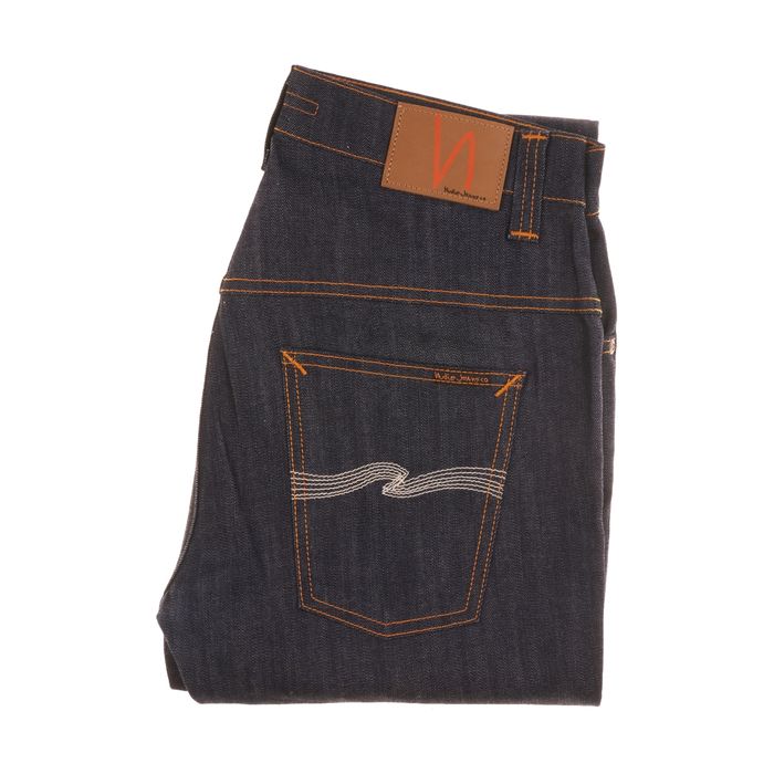 Spodnie Nudie Thin Fin W34 L34 Męskie Organic Dry Ecru Denim