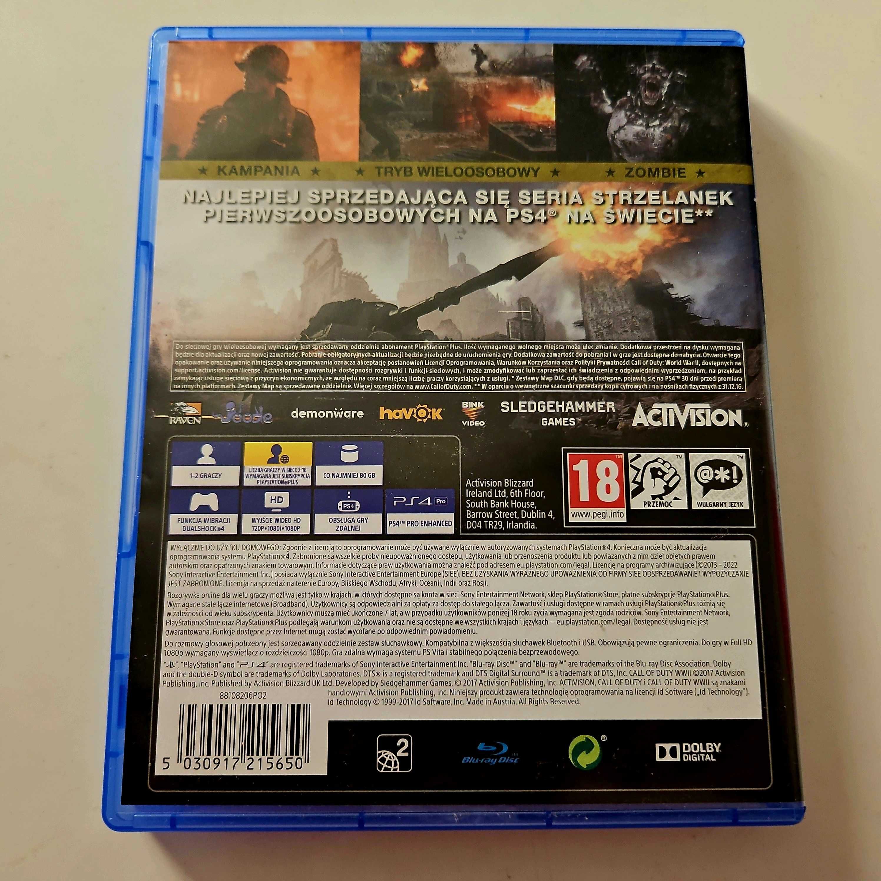Call of duty WWII Pl - PS4 + PS5 / WW2