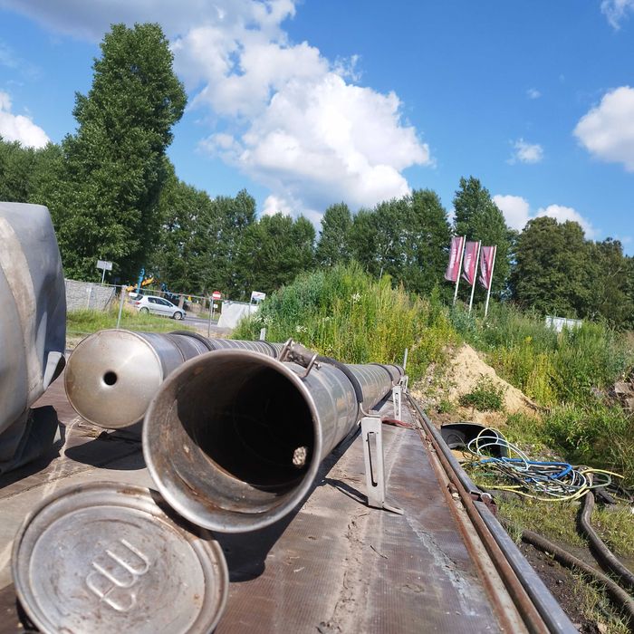 Tuba nierdzewna na węże do cysterny