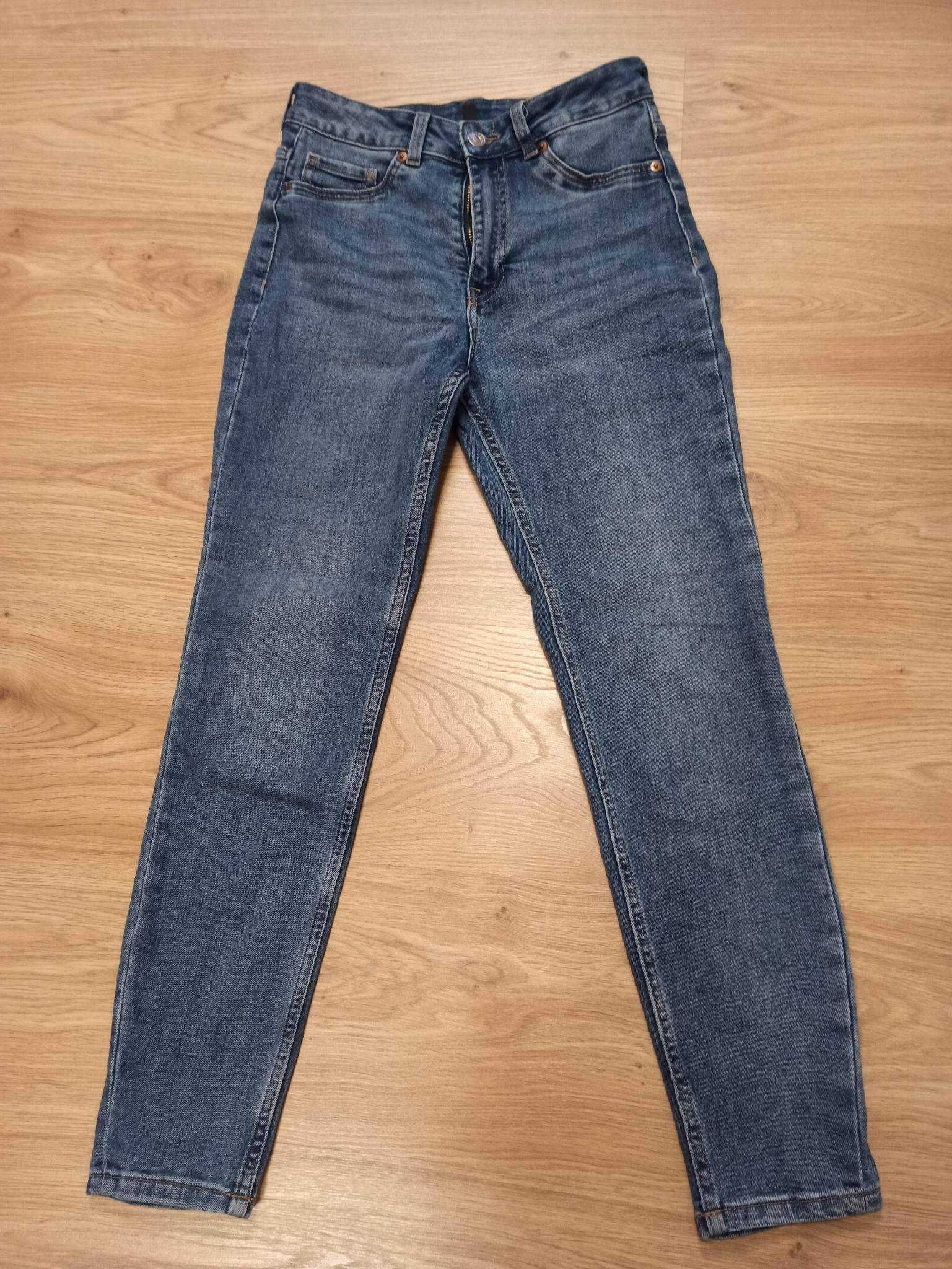 Spodnie jeansowe H&M slim high 38