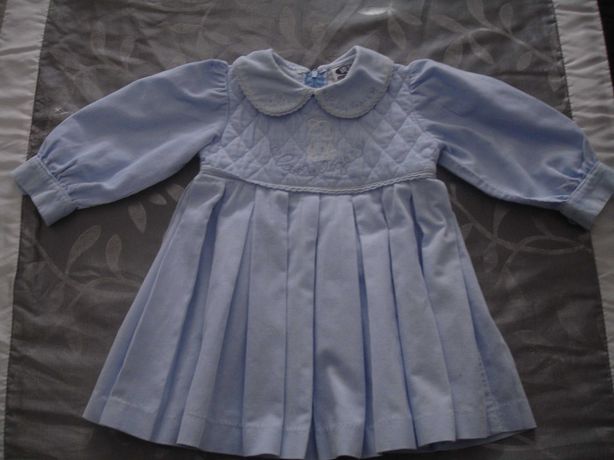 Vestido Azul Menina 1 Ano