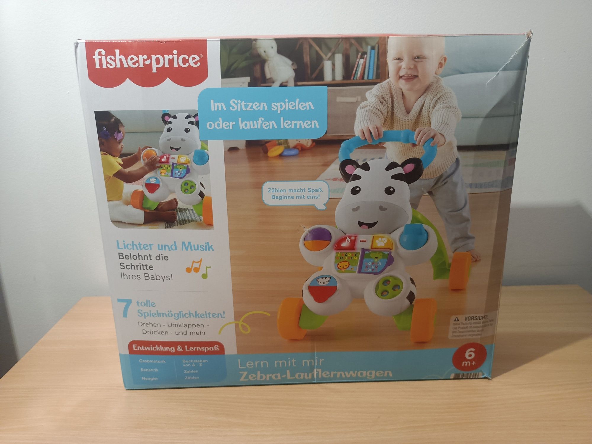 Interaktywny chodzik Fisher Price zebra