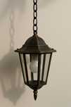 Lampa wisząca retro ogrodowa / balkonowa