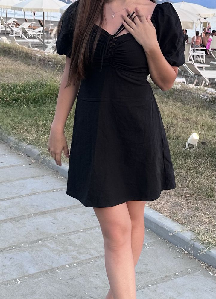 Плаття чорне літнє h&m