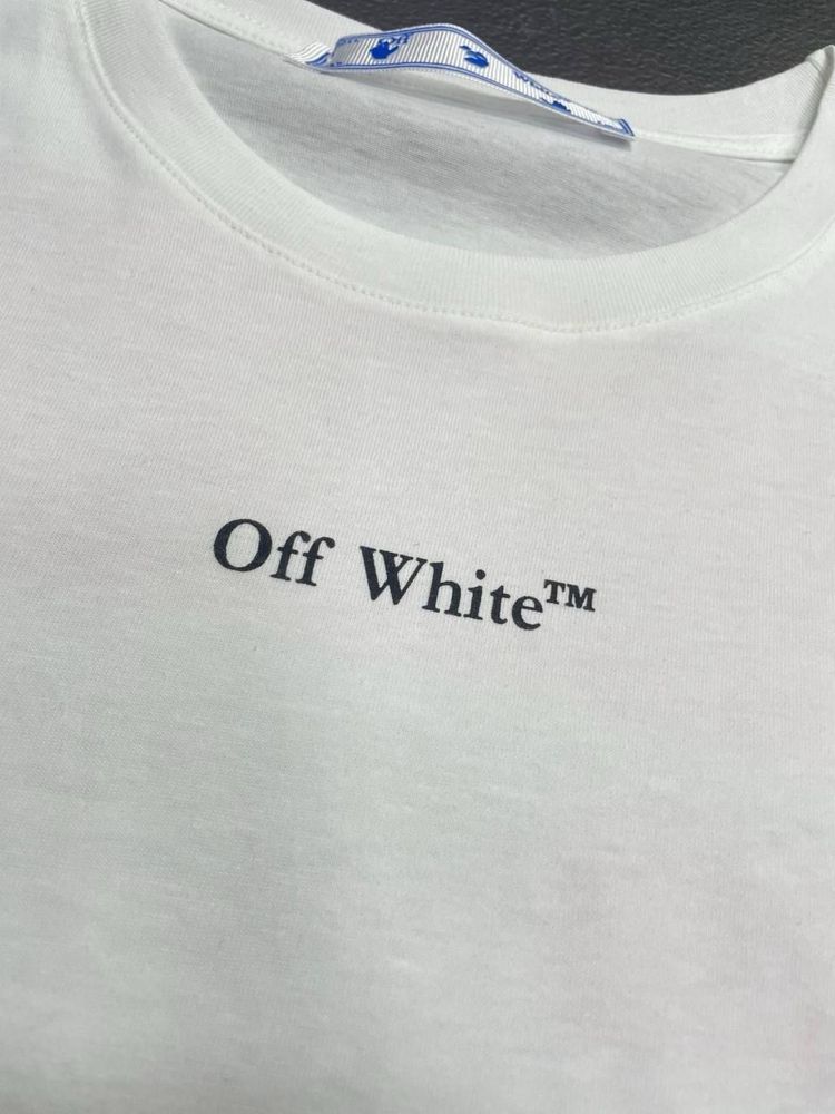 НОВЫЙ СЕЗОН 2024 женская черная/белая футболка OFF White s - xxl