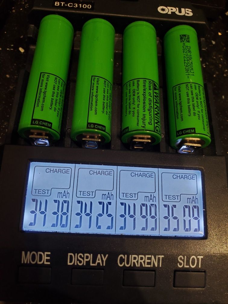 ВИСОКОЄМНІ акумулятори LG mj1 18650..3200-3400mah