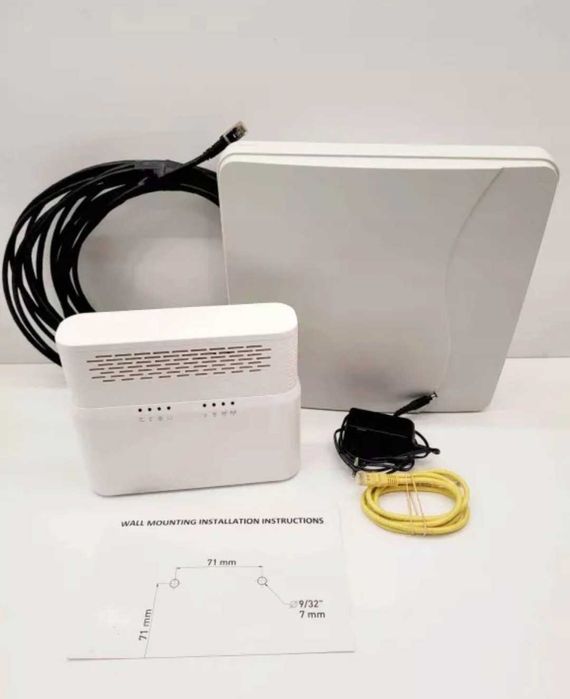 Modem wraz z anteną zewnętrzną ZTE gratis uchwyt do ściany.