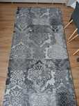 Dywan 150x300 szary wzory glamour jak nowy