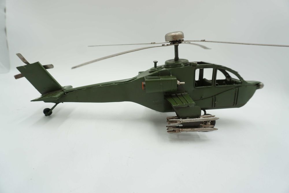 METALOWY model helikopter wojskowy-prezent
