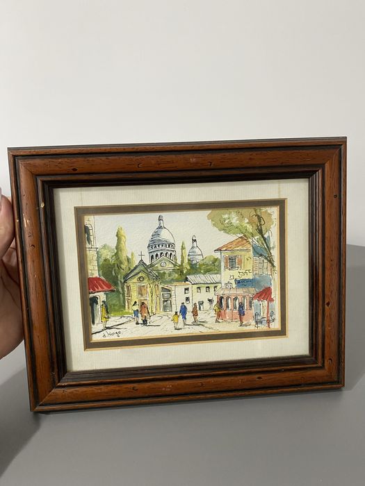 Obraz w drewnianej ramie Vintage