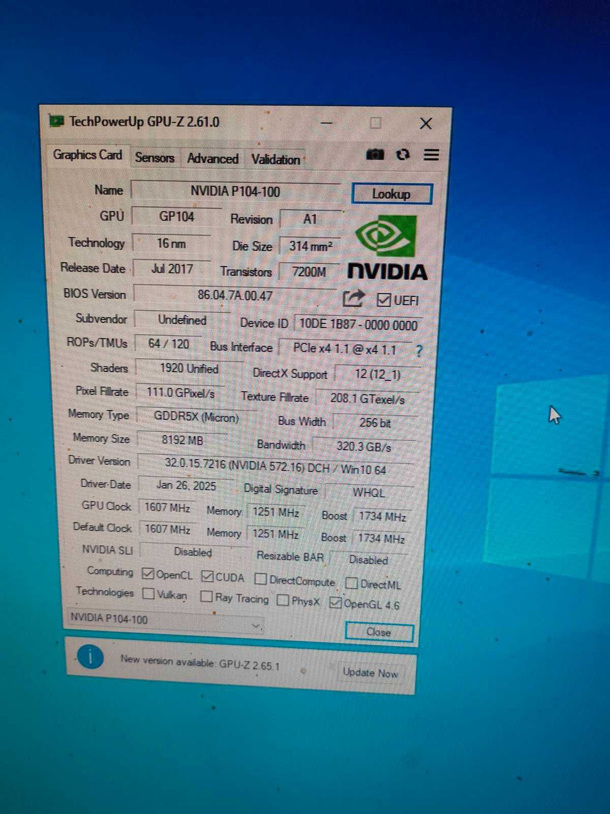 p104-100 8gb с альтернативными хорошим охлаждением, есть количество.