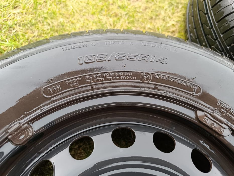 Koła 4x100 felgi stalowe z oponami letnimi 185/65R 14"