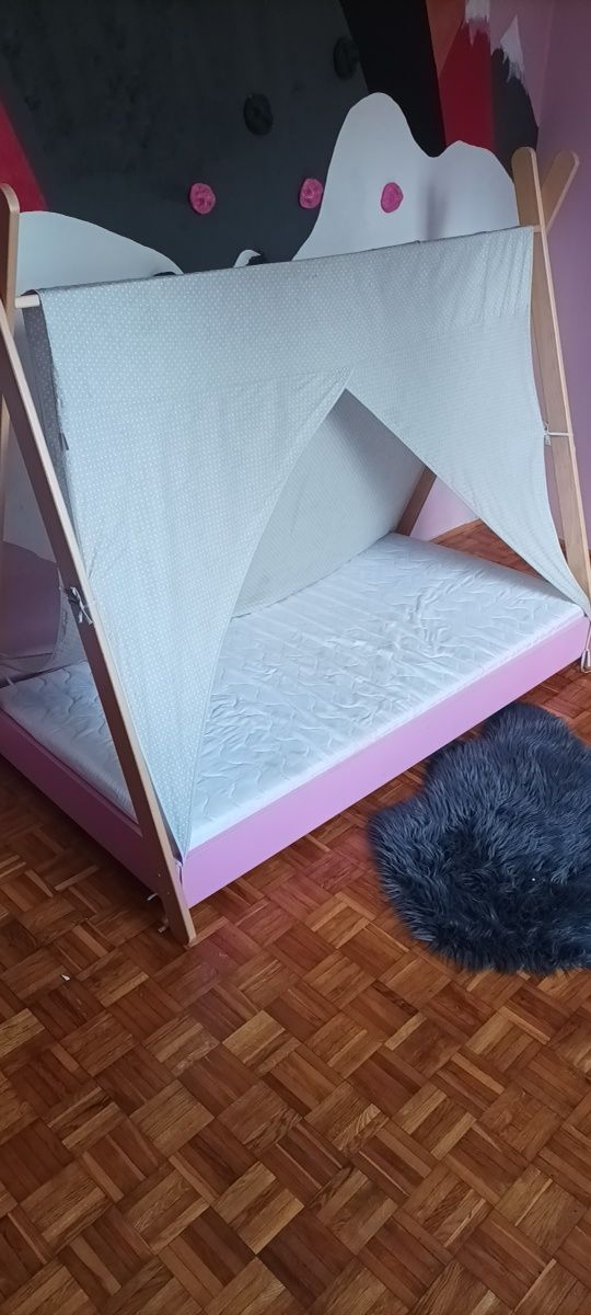 Łóżko dziecięce łóżeczko tipi namiot 160x80 160cm/80cm