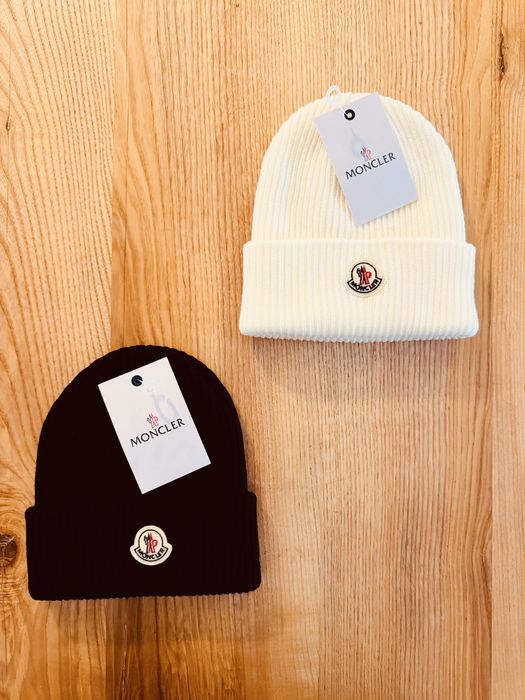 Czapka zimowa Moncler – biała lub czarna | unisex | NOWA