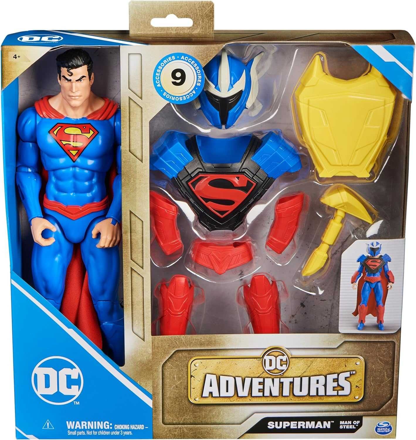 DC Comics, Superman Man фігурка Супермен Людина зі сталі,DC Adventures