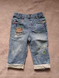 Nowe jeansy chłopiece9-12m