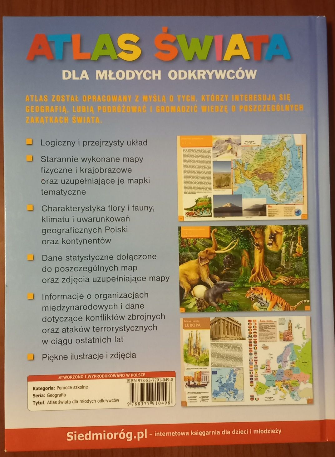 Książka Atlas świata dla młodych odkrywców