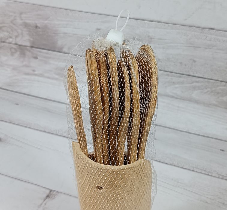 Zestaw drewnianych łyżek Smukee 7 sztuk