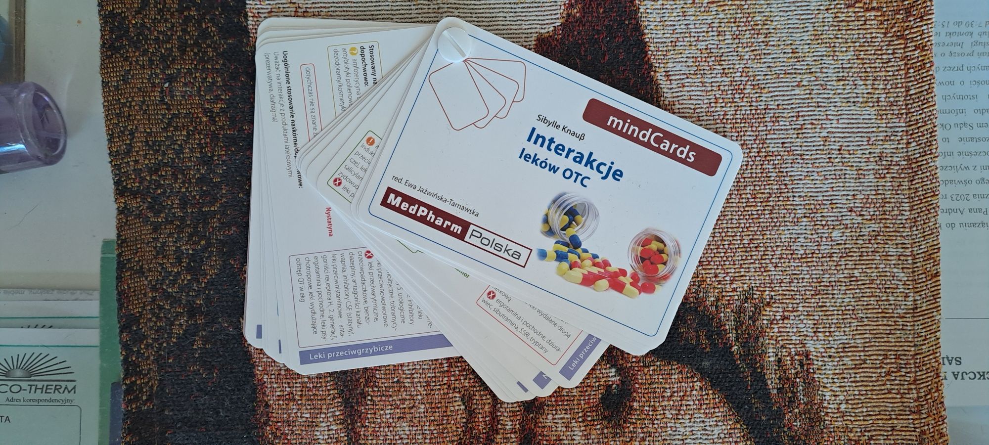 Karty książka interakcje lekow Sybille Knauss, farmacja medycyna