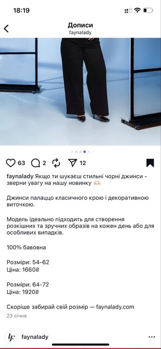 Джинси / штани великого розміру
