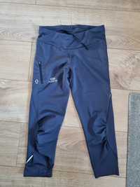 6. Legginsy 3/4 kalenji do biegania damskie z odblaskami r. S/M