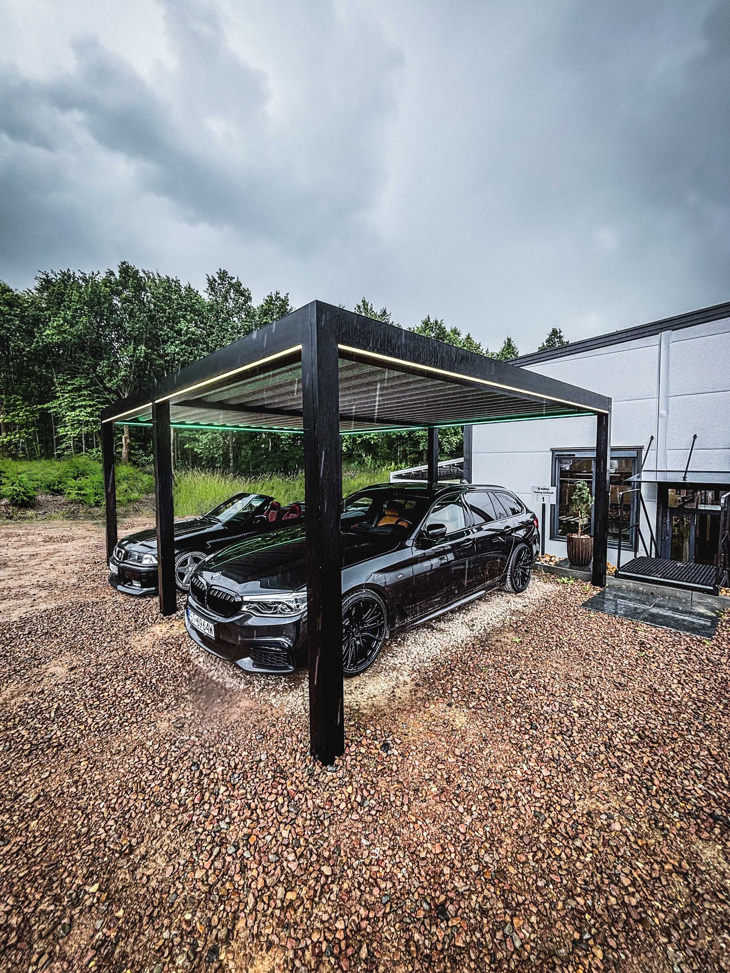 Montaż pergoli ogrodowych, carportów oraz rolet screen