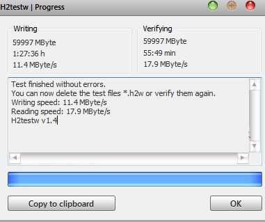 Флэшка-брелок  64 Гб USB 2.0, синяя,тест H2testw, флеш