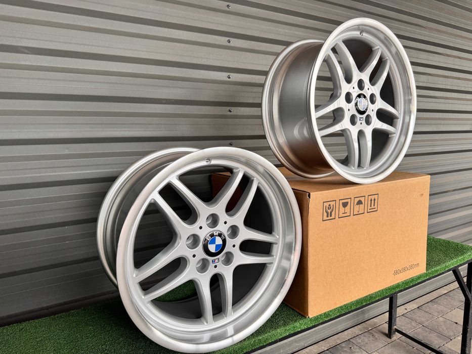 Різноширокі R18 5x120 BMW E38 E34 E39 5 7 37 M Style стиль титани бмв