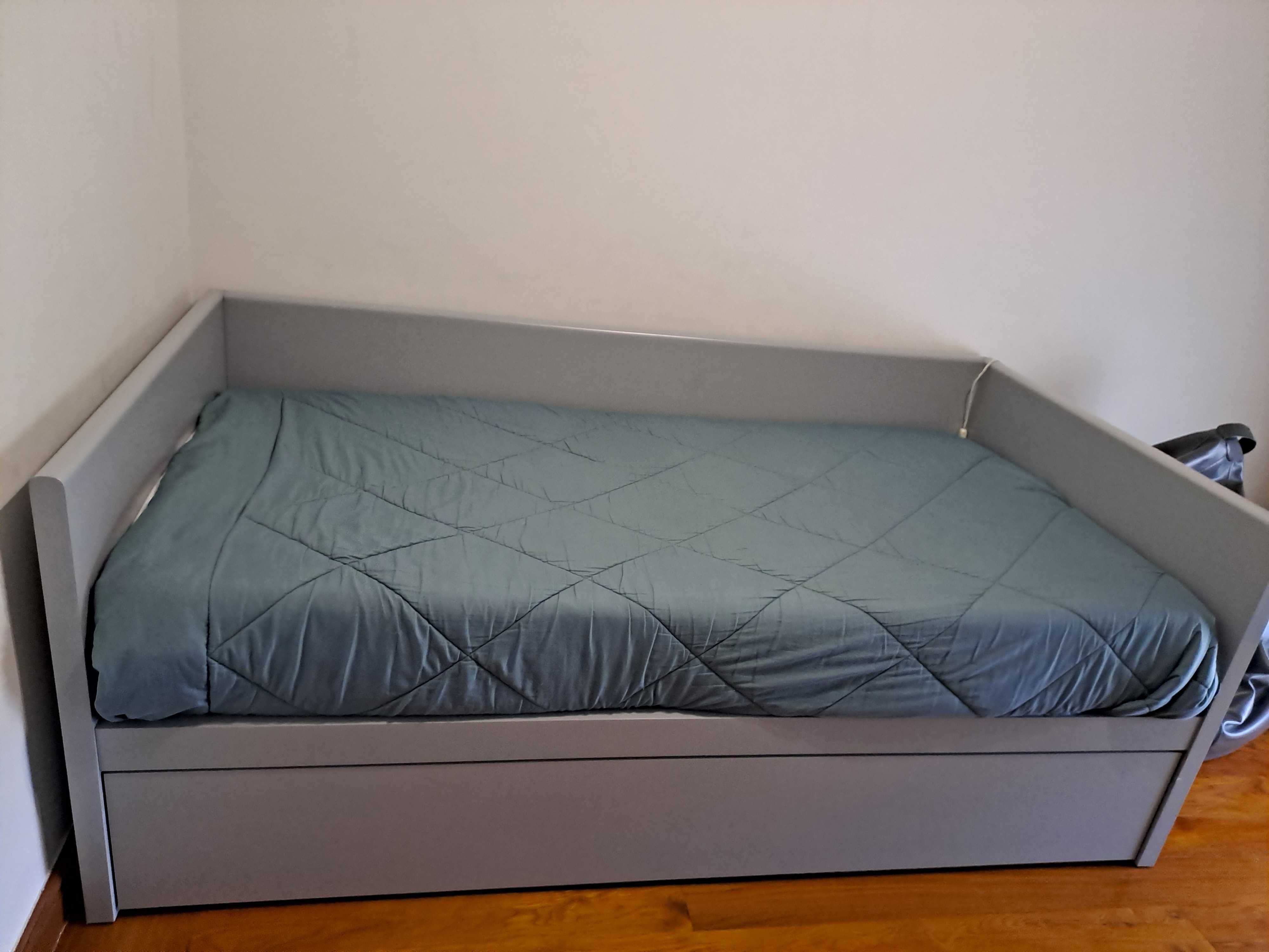Cama solteiro com gavetao