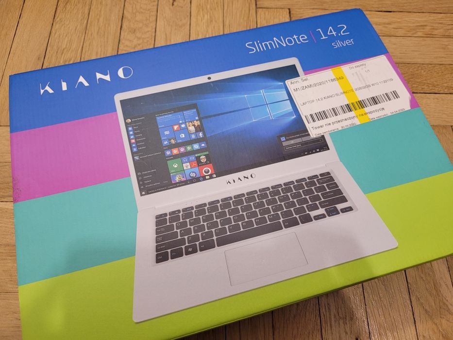 Notebook Kiano Slimnote 14.2 mało używany folia na wyświetlaczu