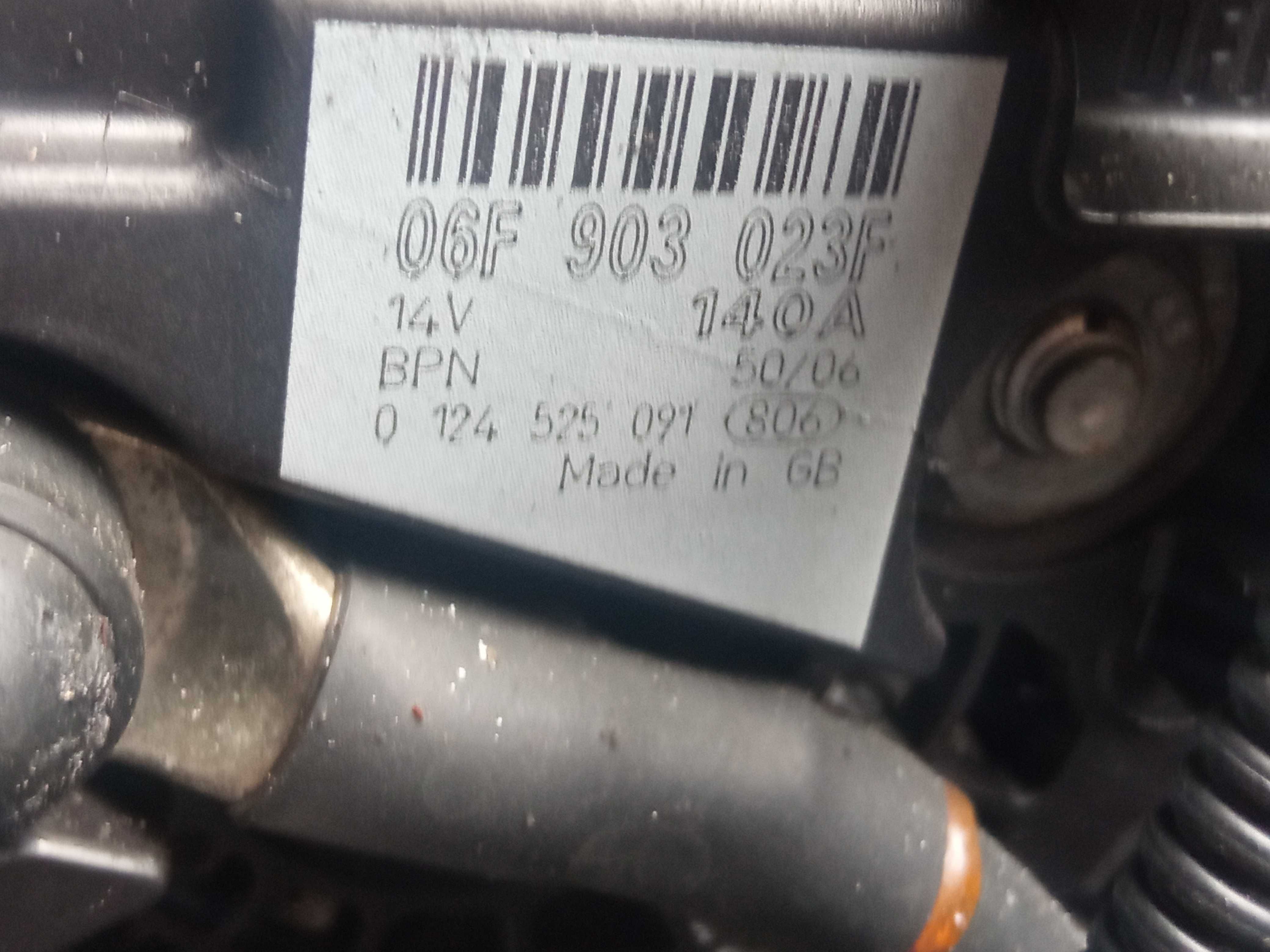 Alternator Audi A3 8P 2.0 TDI 06F903023F Siedlce