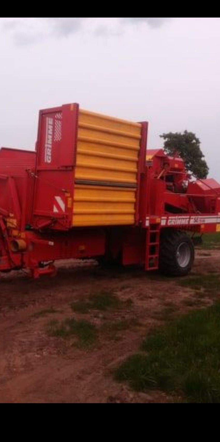 pas kombajnu Grimme , transporter do kombajnu do ziemniaków