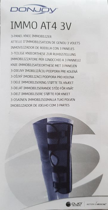 Szyna unieruchomieniająca kolano