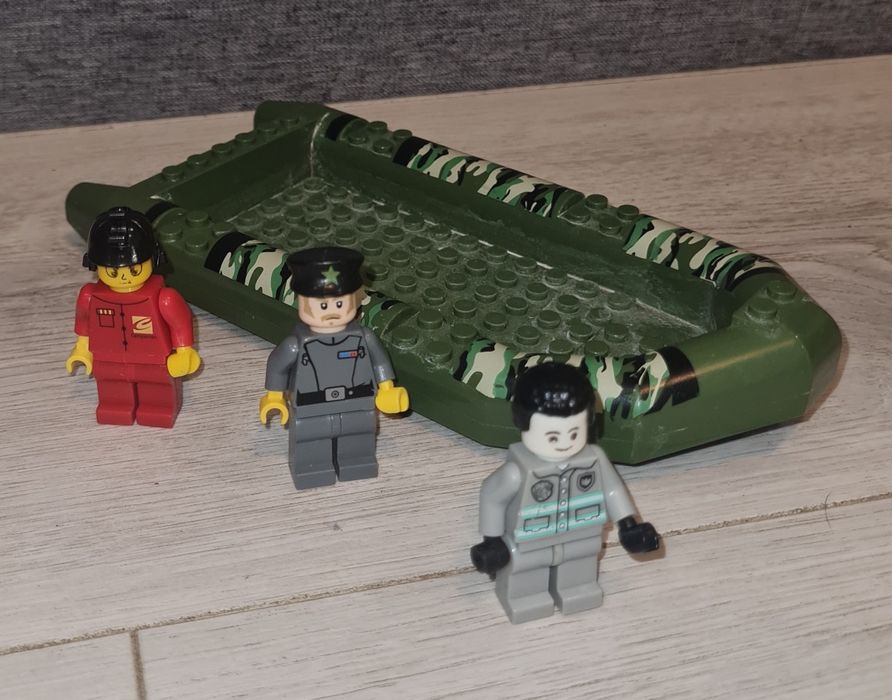 Figurki zestaw łódka wojskowa ponton bojowy Lego
