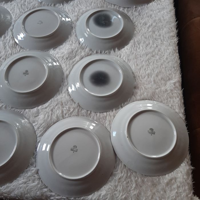 Zestaw 15 szt talerze +półmisek, okazja.