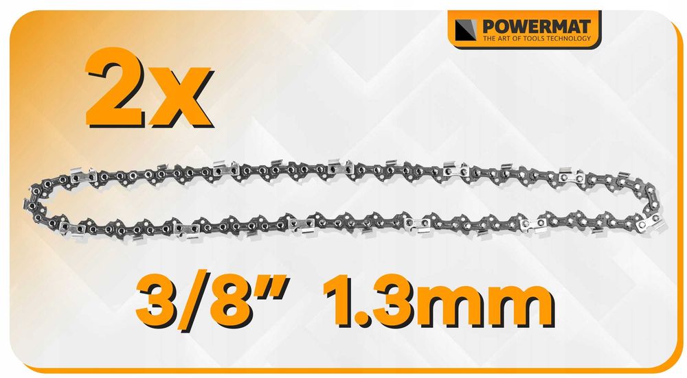 Prowadnica do piły 30cm 12" + 2xłańcuch 3/8" akumulatorowej spalinowej