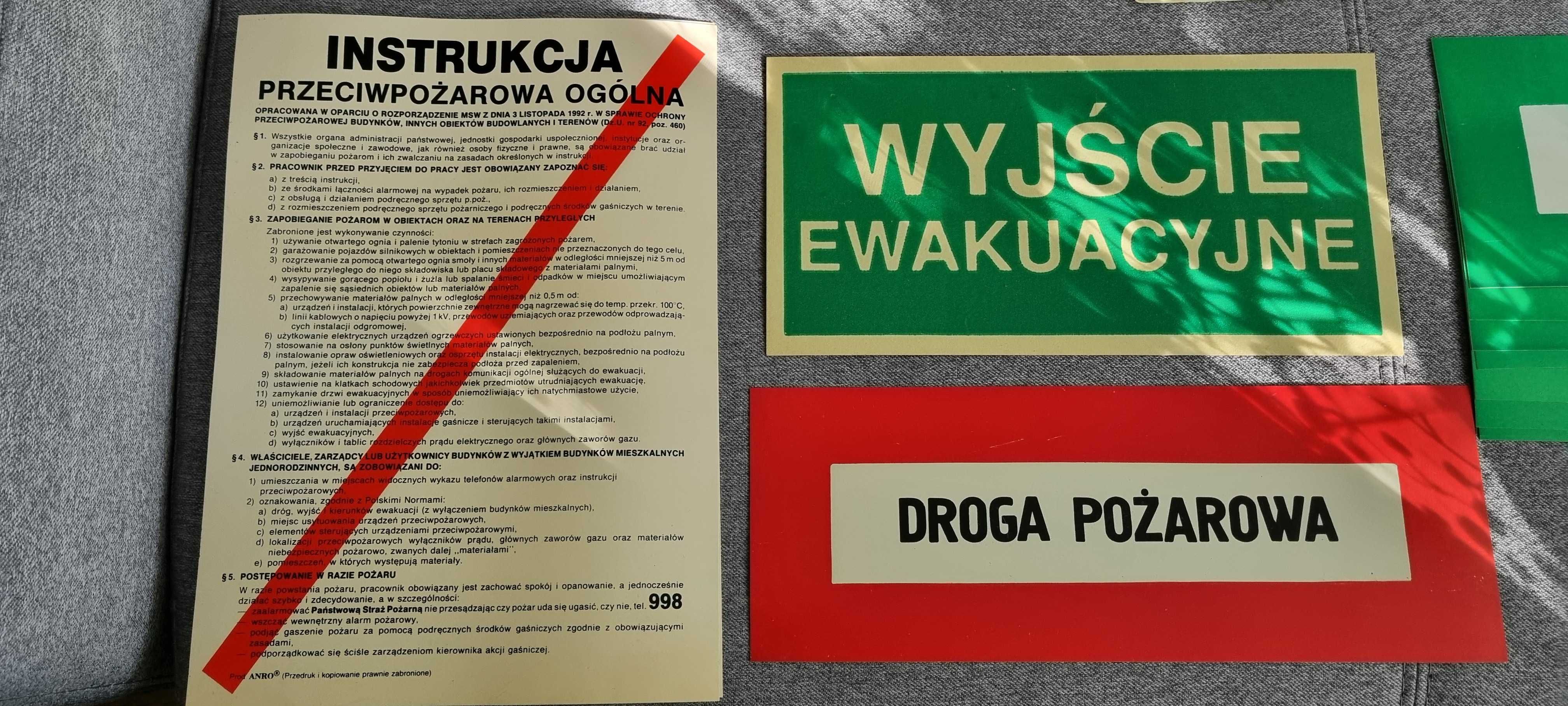 Znaki BHP informacyjne  35szt.
