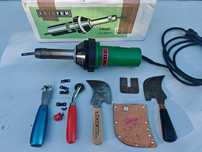 Фен Leister triac комплект для сварки линолеума, шнуром. Ляйстер
