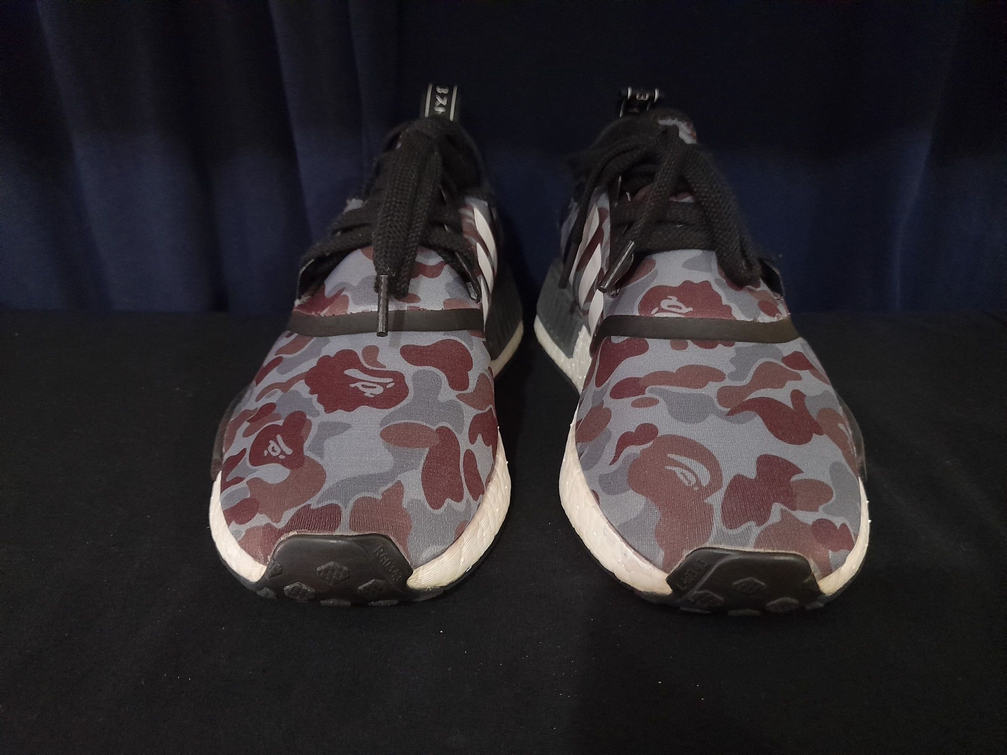 Оригинальные мужские кроссовки Bape×Adidas NMD 1, 40,5( 25,5 )