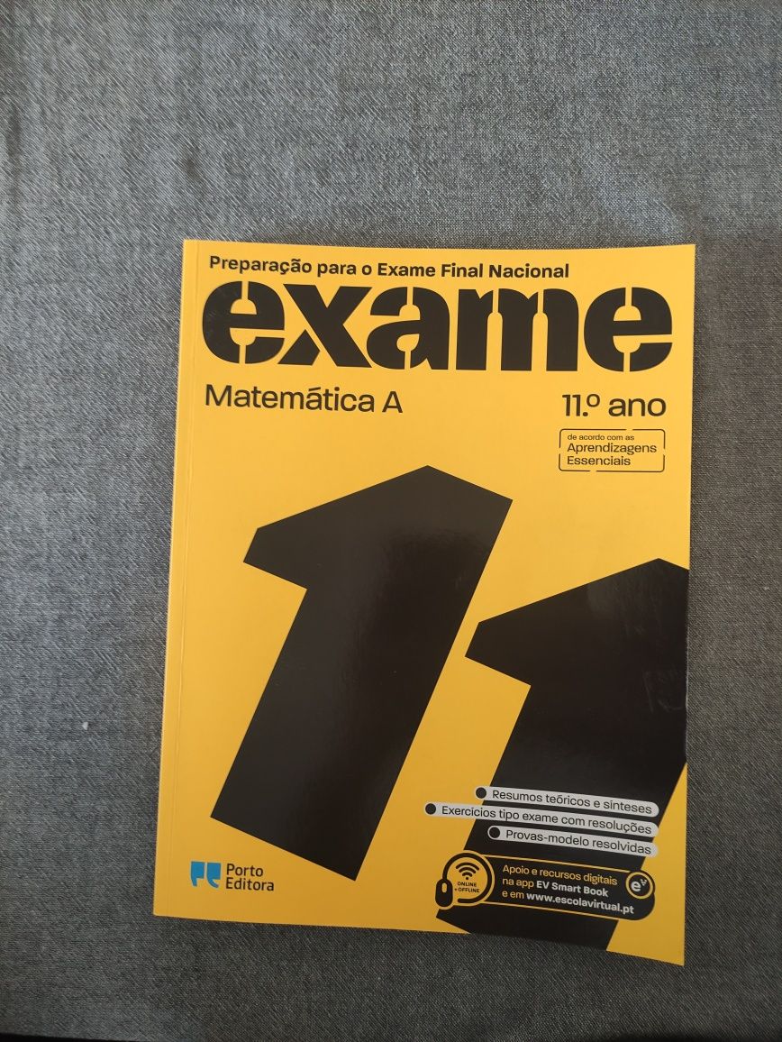 Caderno Mat A 11°, preparação para exame